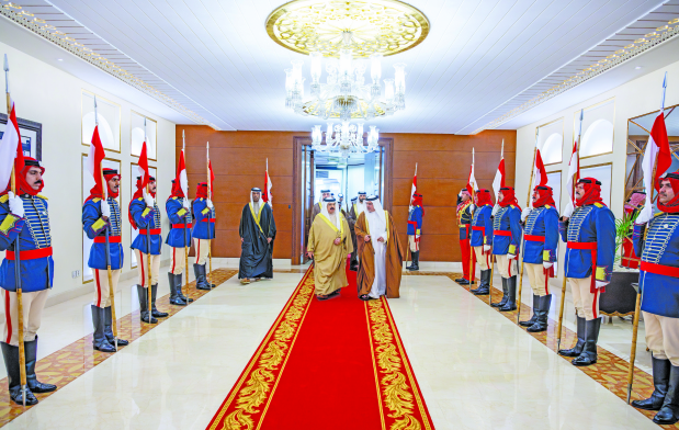 His Majesty King Hamad yesterday returned following a private visit to Egypt. He was welcomed by His Royal Highness Prince Salman bin Hamad Al Khalifa, Crown Prince and Prime Minister.